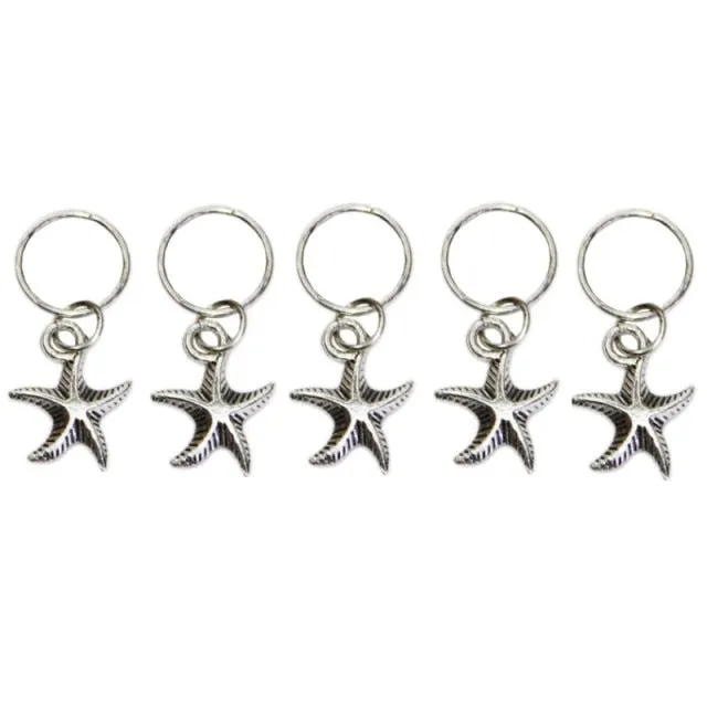5 Pcs Silver Viking Spiral Beads