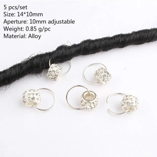 5 Pcs Silver Viking Spiral Beads
