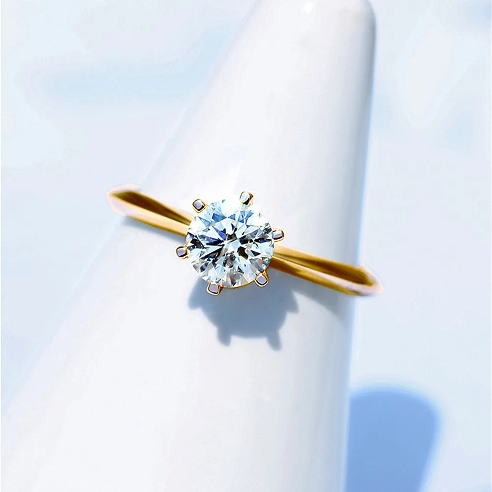 6-Prong Solitaire Lab-Grown Diamond Engagement Ring