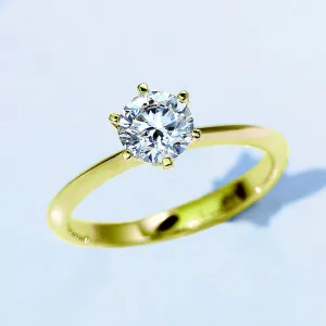 6-Prong Solitaire Lab-Grown Diamond Engagement Ring