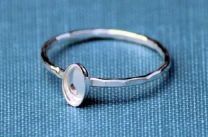 6x4mm Oval Bezel Ring blank