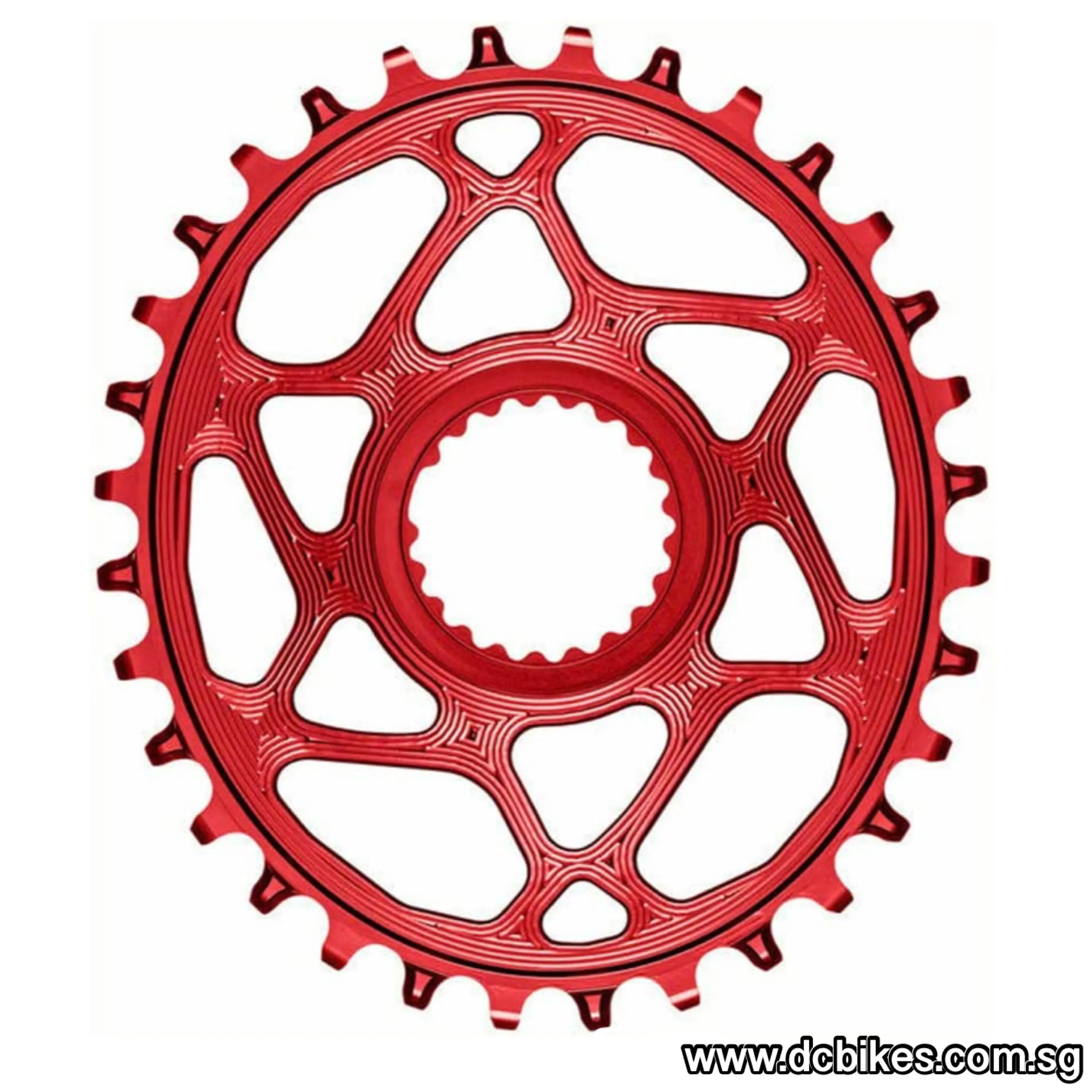 Absoluteblack 30T | 32T | 34T | 36T Direct Mount Oval | 12 Speed HG  For Shimano XTR M9100 | XT M8100 | SLX M7100 Crank