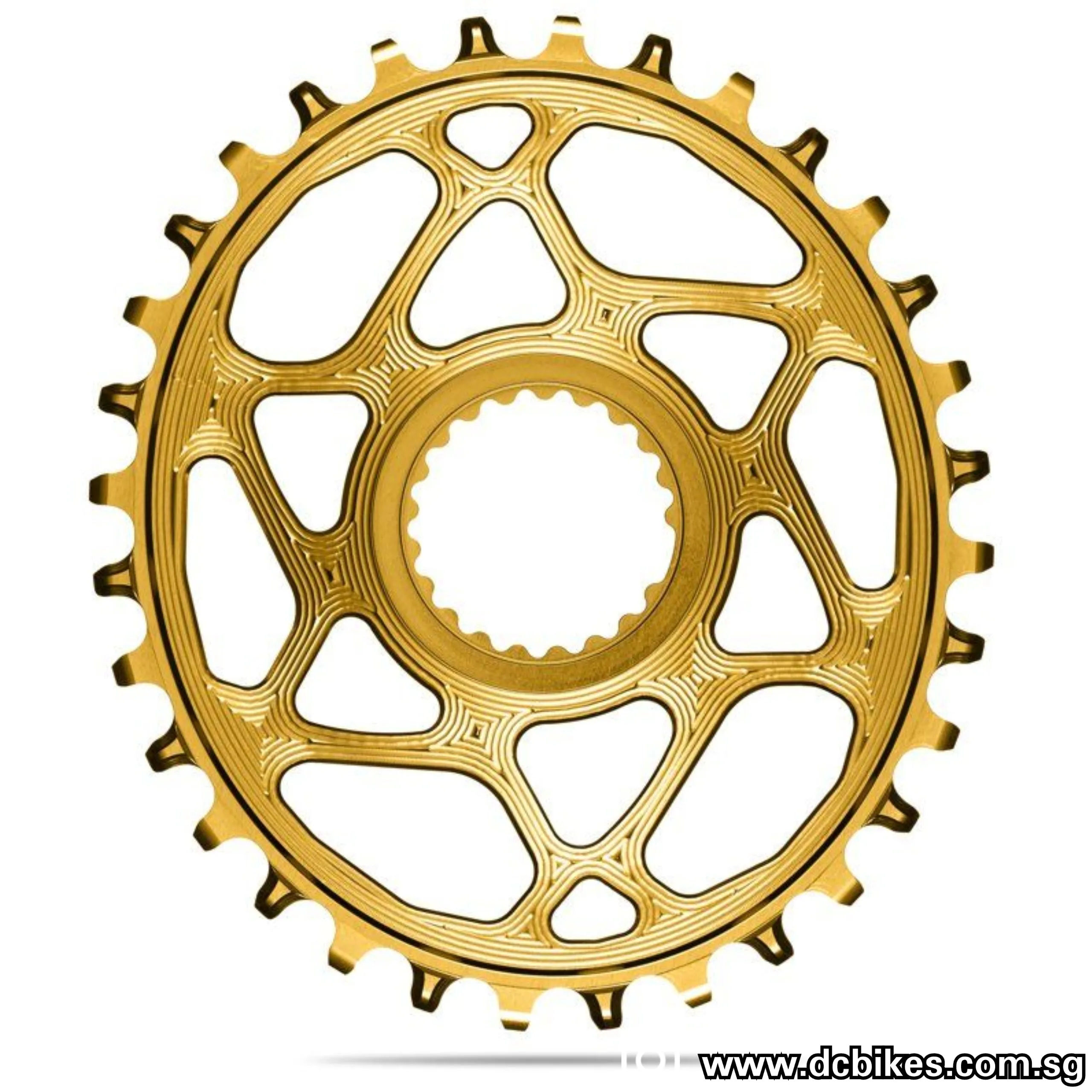 Absoluteblack 30T | 32T | 34T | 36T Direct Mount Oval | 12 Speed HG  For Shimano XTR M9100 | XT M8100 | SLX M7100 Crank