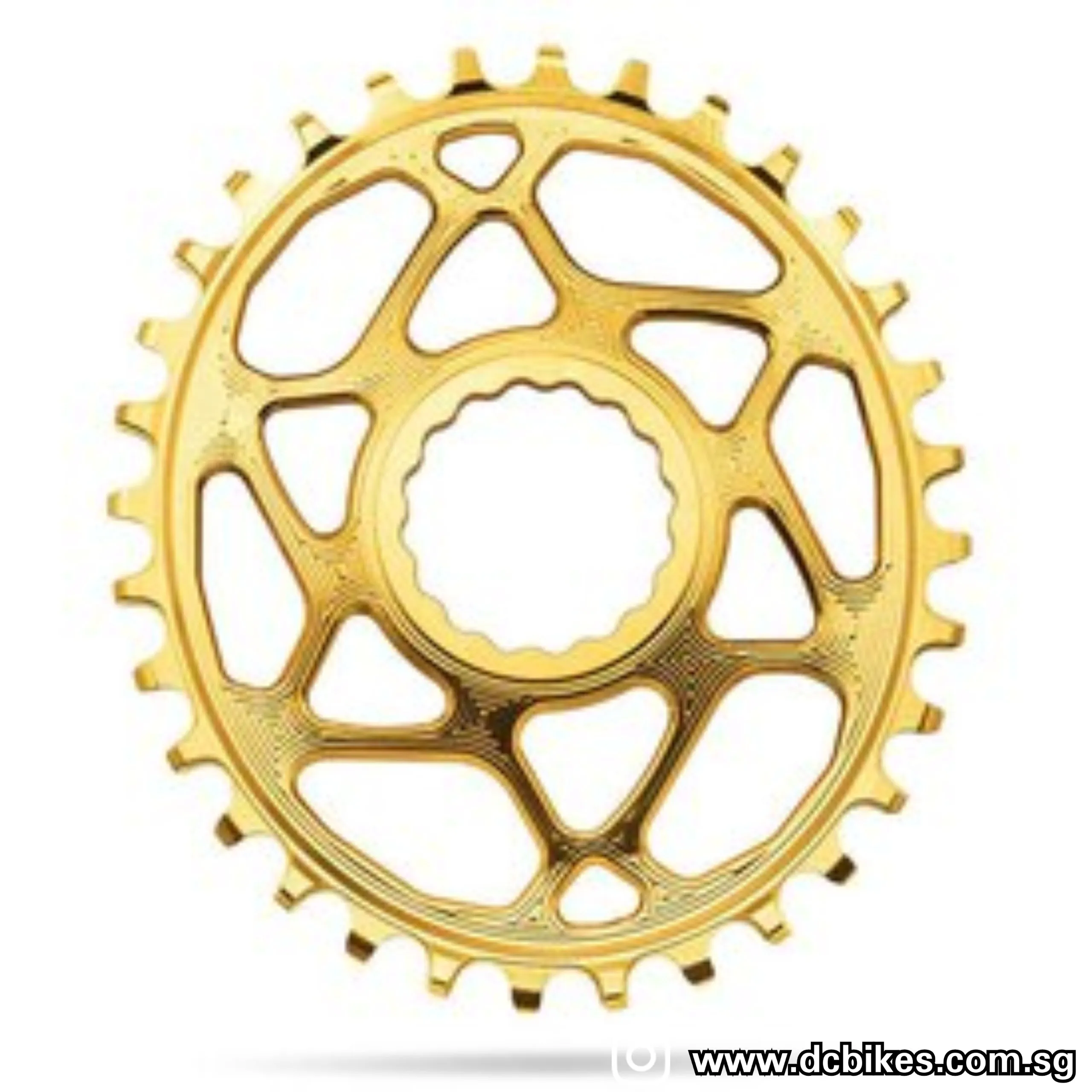 AbsoluteBLACK 30T | 32T | 34T | 36T Oval Cinch Chain Ring For Race Face Crank 3mm | 6mm
