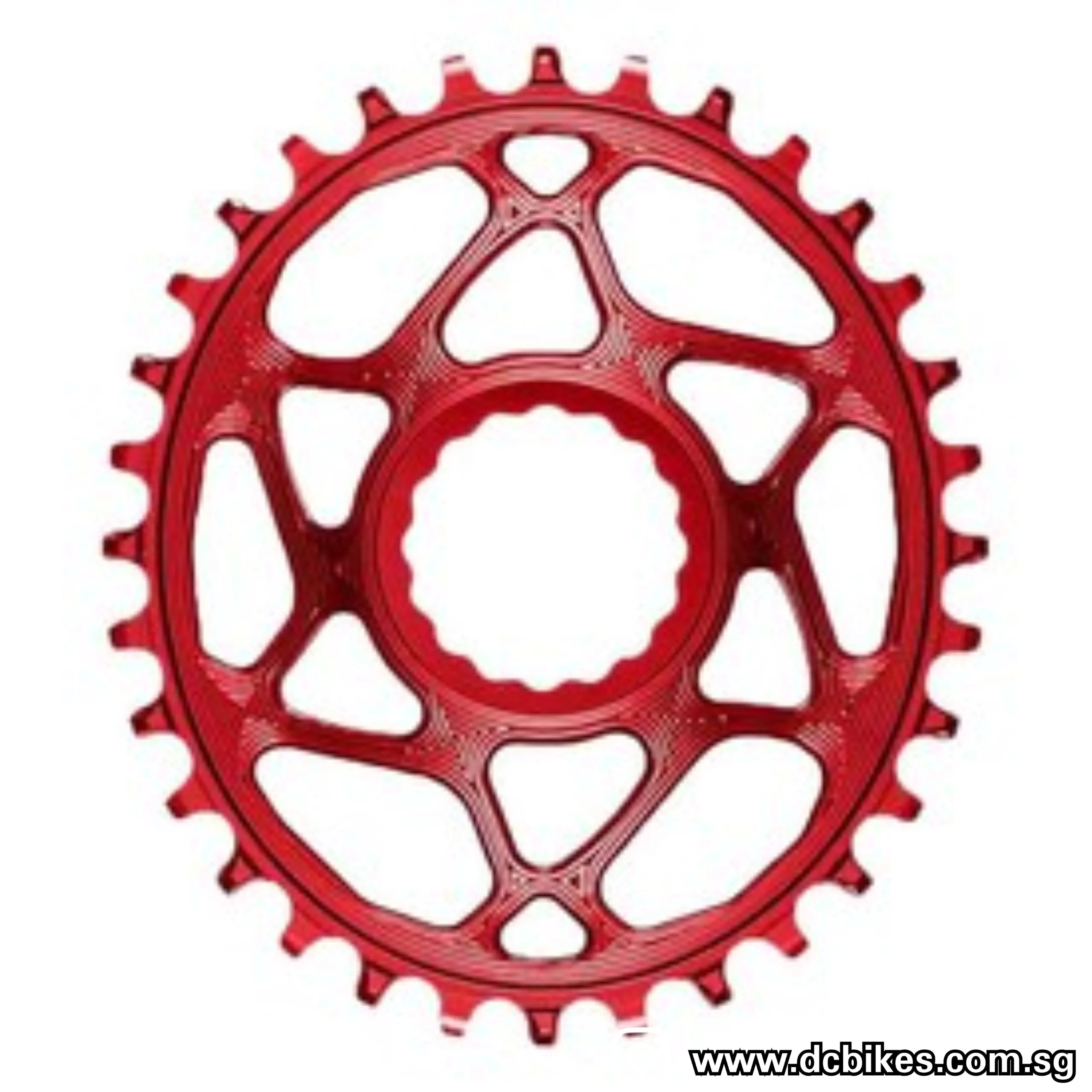 AbsoluteBLACK 30T | 32T | 34T | 36T Oval Cinch Chain Ring For Race Face Crank 3mm | 6mm