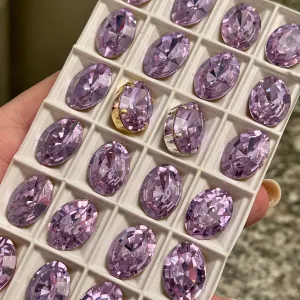 Alexandrite Color Change, 1 Piece Vintage Swarovski, 18x13mm Oval 4106 with or without Setting, June Birthstone