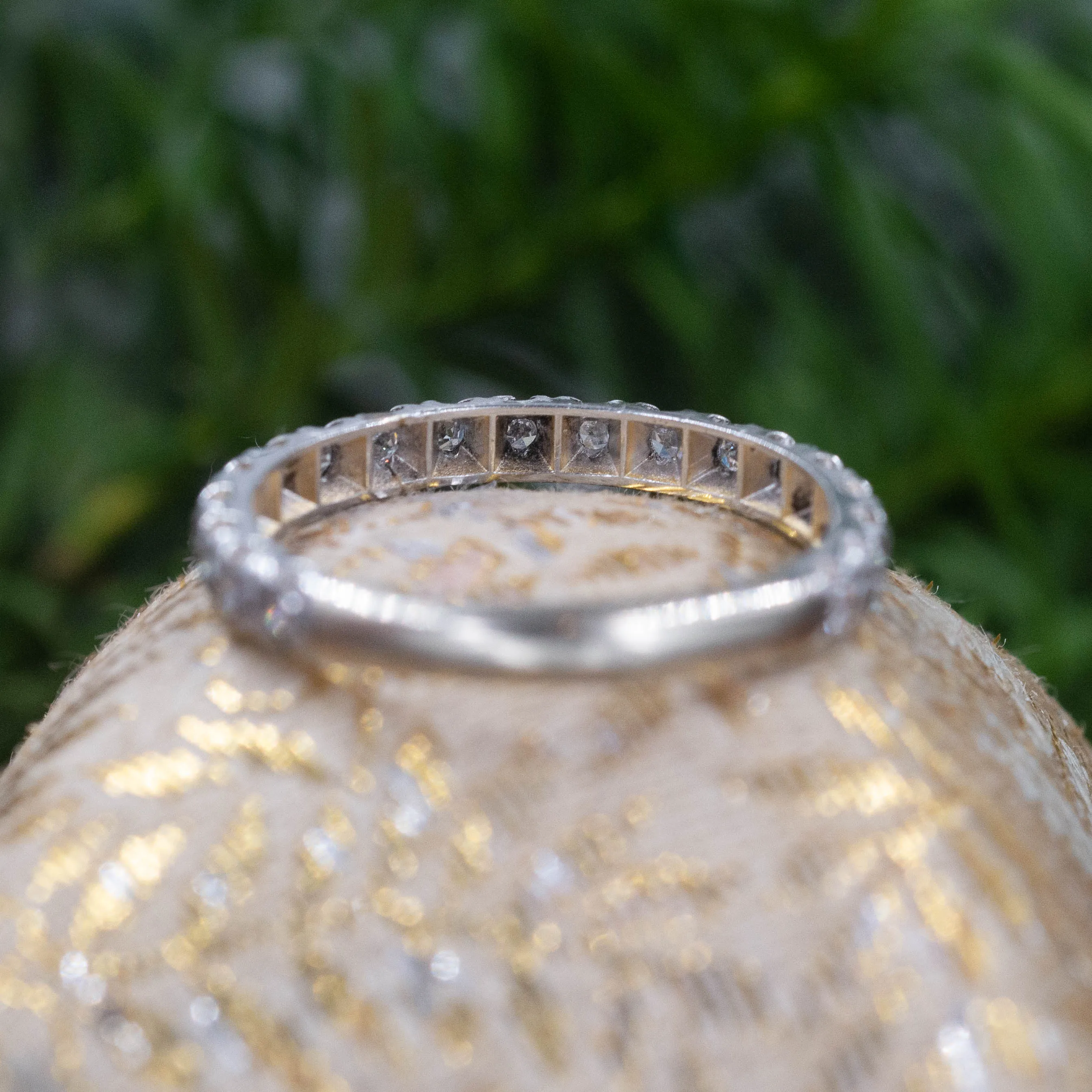 Bead-set Diamond Band c1950