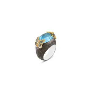 BEAUTY AND THE BEAST BUTTERFLY STATEMENT RING