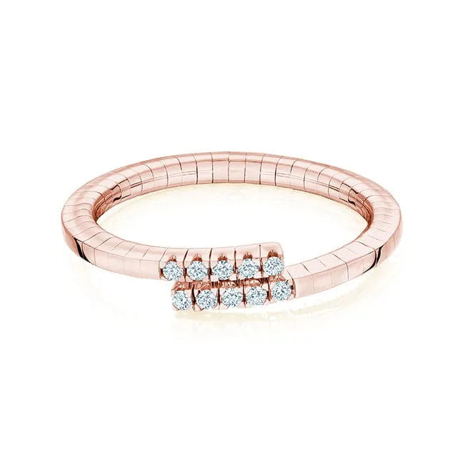 Birks Ros&eacute;e du Matin Rose Gold Flex Wrap Ring