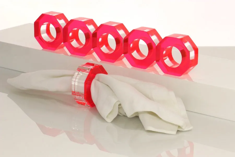 Bolt Dining Ring Set in Red