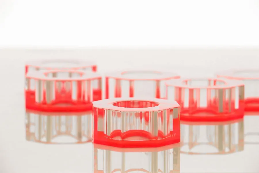 Bolt Dining Ring Set in Red