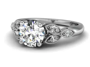 Bostonian Mariposa Vintage Inspired Engagement Ring