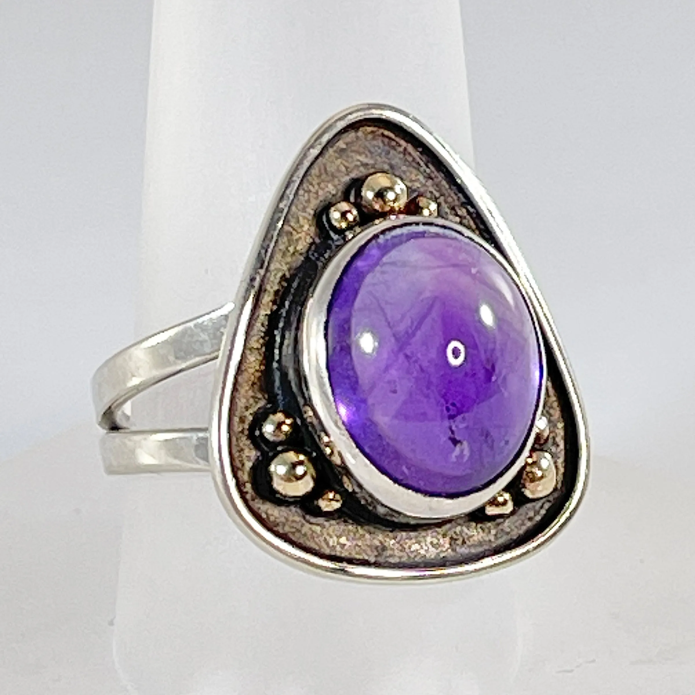 Brooke Barboza - Amethyst Planchette Ring