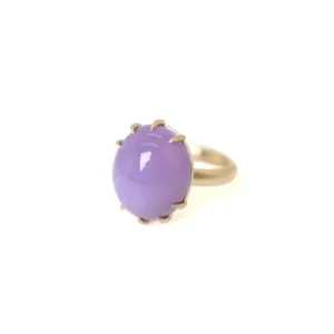 Budding Lilac Chalcedony Vanity Ring