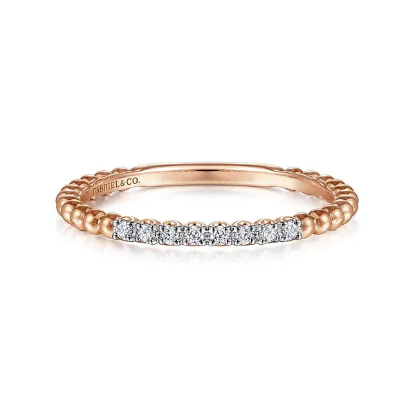 Bujukan Bead and Diamond Stackable Ring