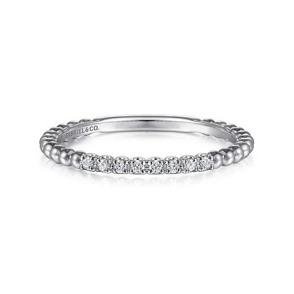Bujukan Bead and Diamond Stackable Ring