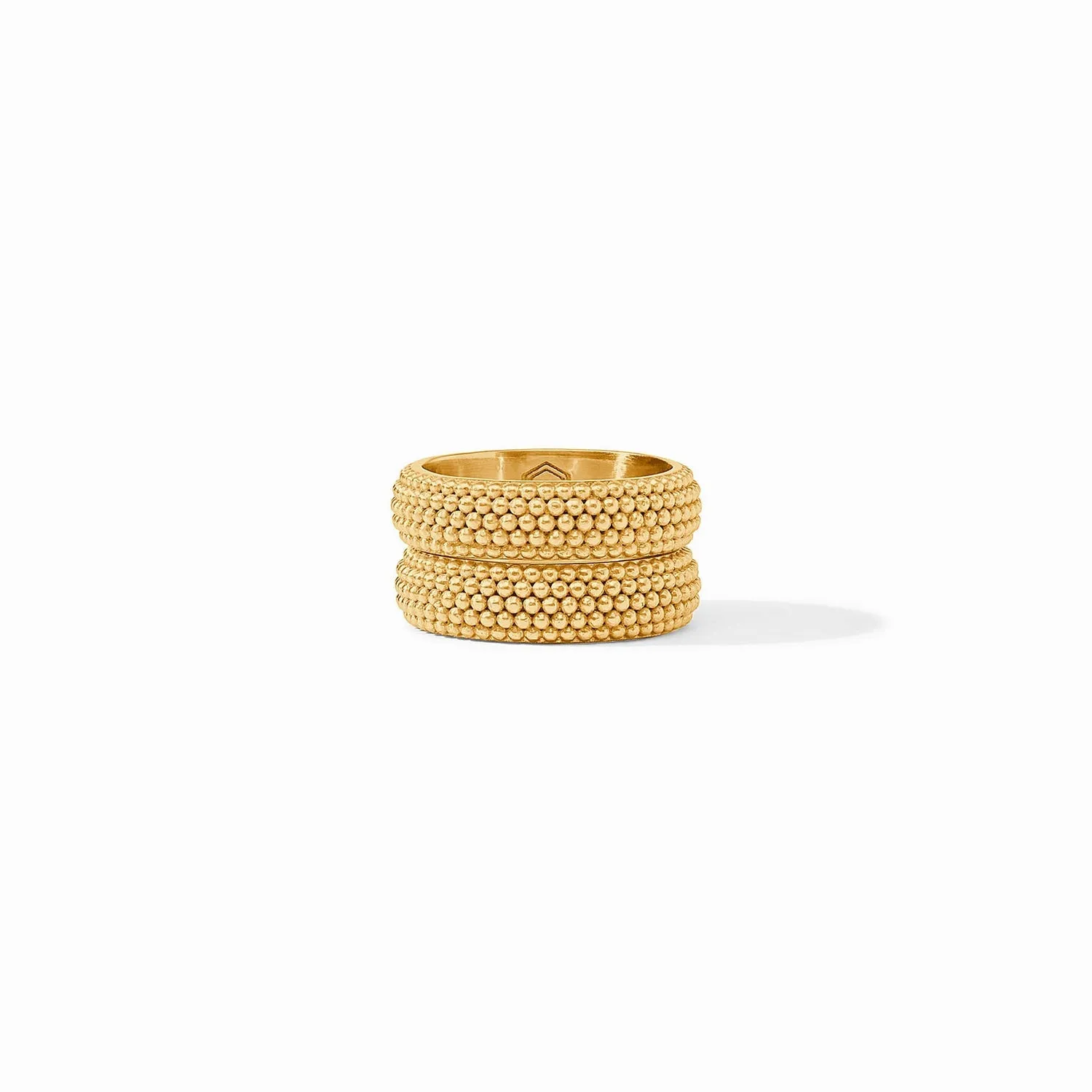 CABOCHON BEADED ETERNITY DUET RING
