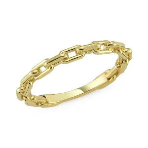 CHAIN LINK GOLD RING