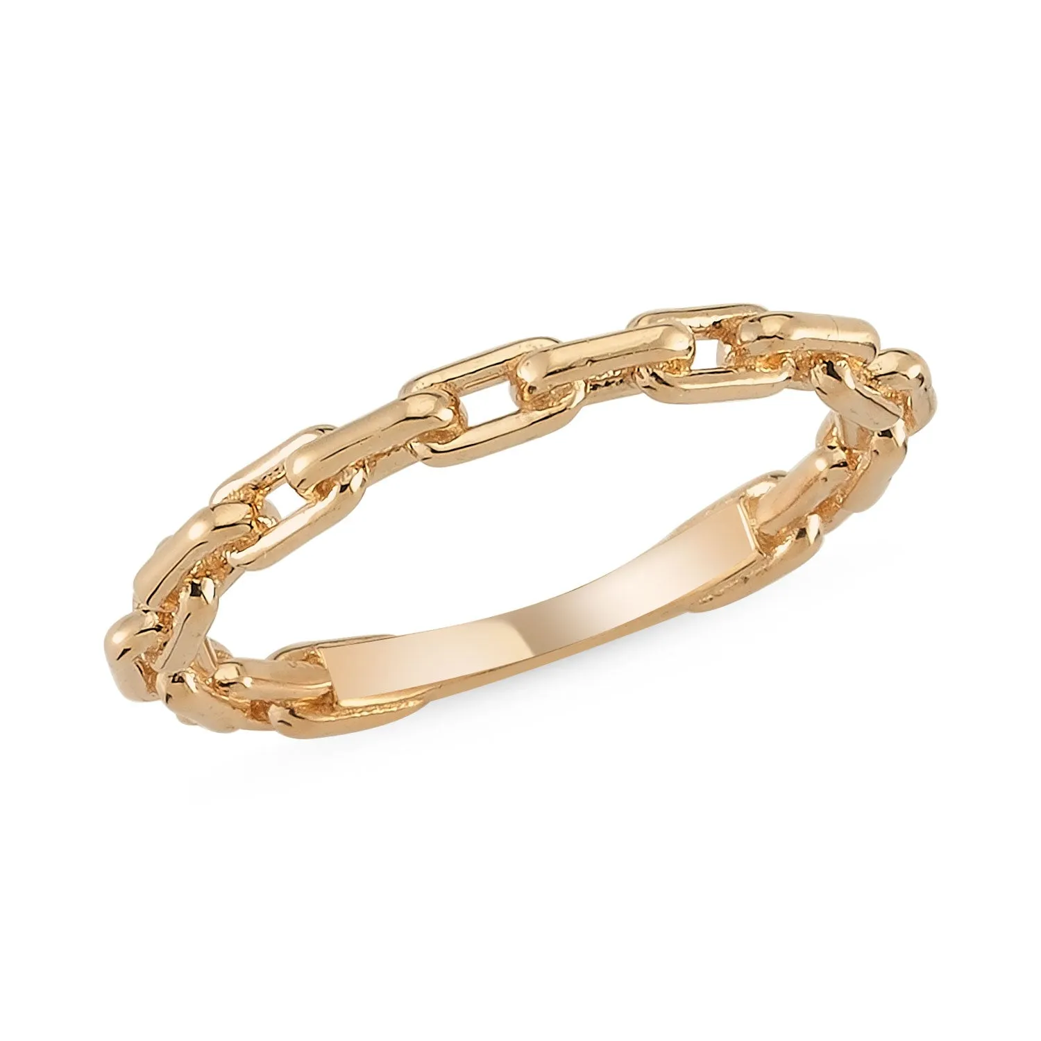 CHAIN LINK GOLD RING