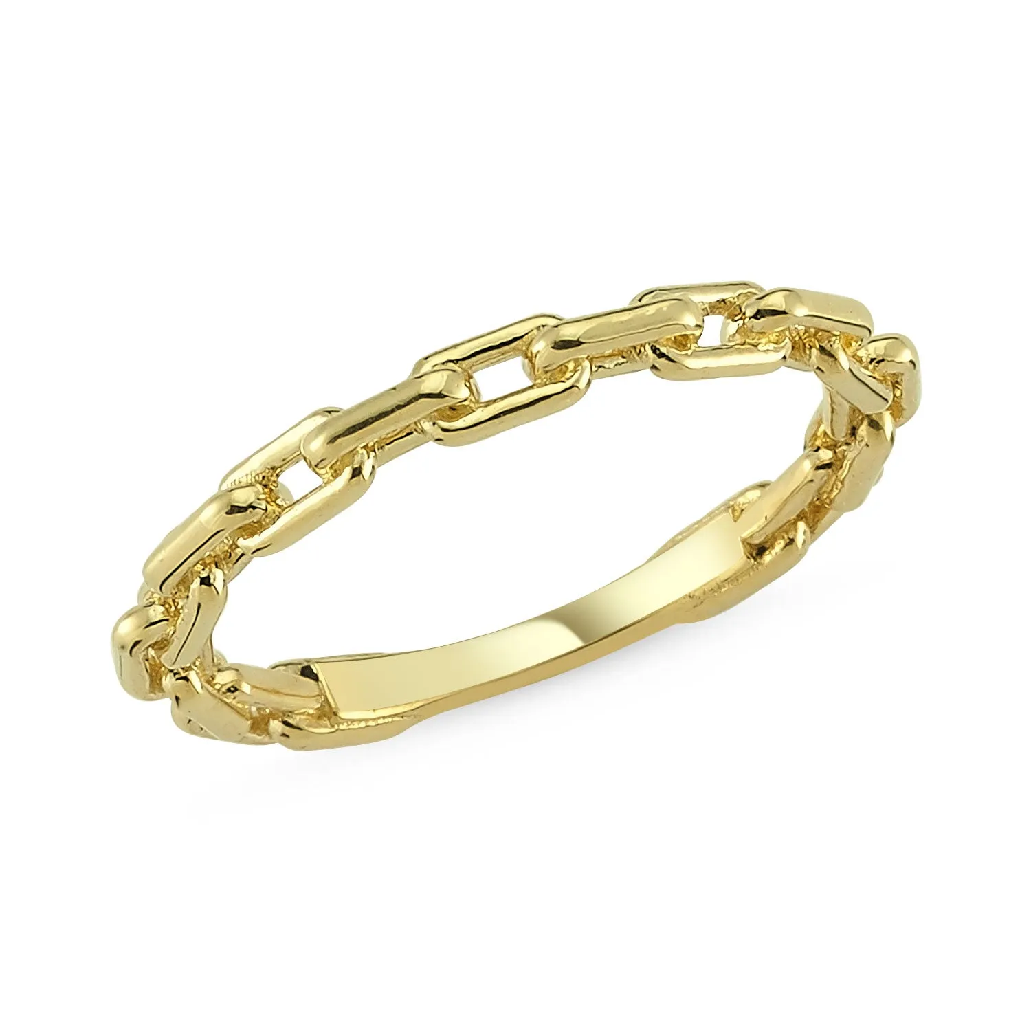 CHAIN LINK GOLD RING