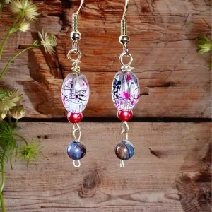 Cherry Blossom Bead Earrings