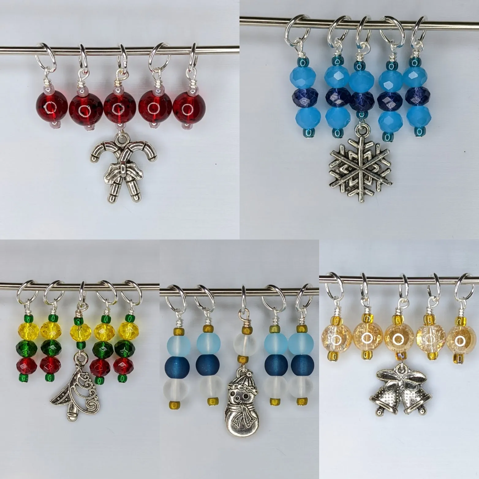 Christmas Stitch Markers--Several Styles