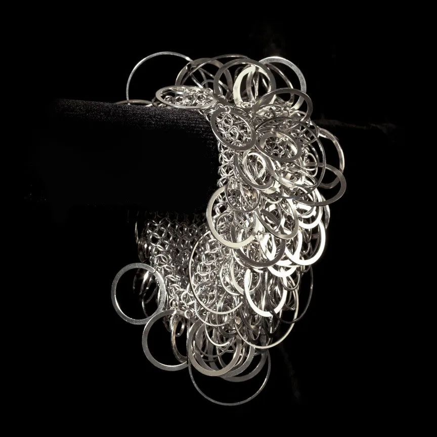 Chrome Ring Cluster Bracelet