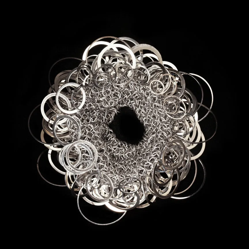 Chrome Ring Cluster Bracelet