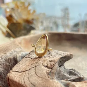 Citrine Ring in Gold