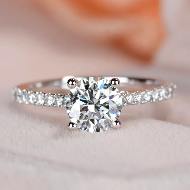 Classic 4 Prong Lab-Grown Diamond Engagement Ring