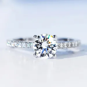 Classic 4 Prong Lab-Grown Diamond Engagement Ring