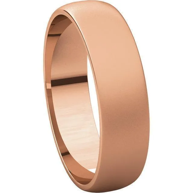 Classic Wedding Band - Bead Blast Finish