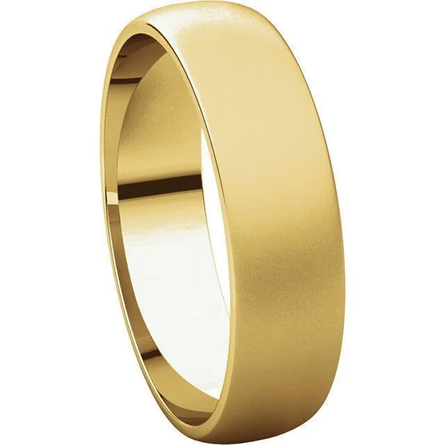 Classic Wedding Band - Bead Blast Finish