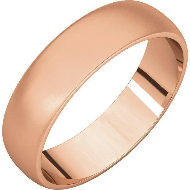 Classic Wedding Band - Bead Blast Finish