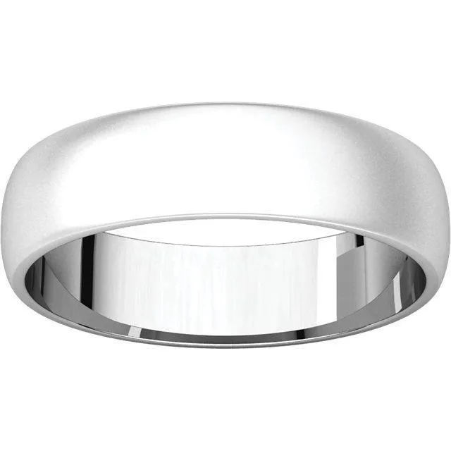 Classic Wedding Band - Bead Blast Finish