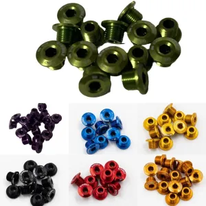 CNC Chainring Bolts - Single Speed Chain Rings - Black, Red, Green, Purple, Blue, Orange, Gold Air Bike UK