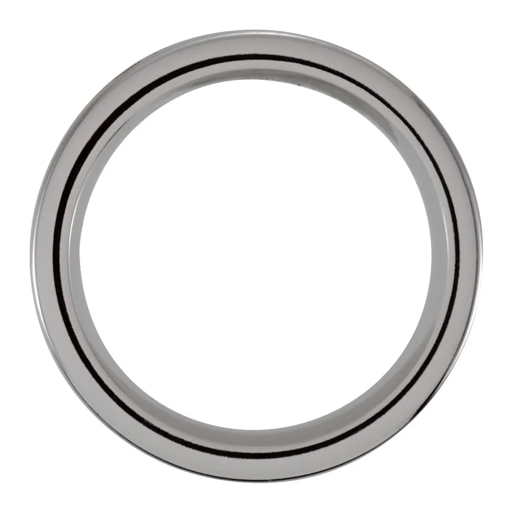 Cobalt 8mm Black Laser Engraved & Satin Finished Band Size 12