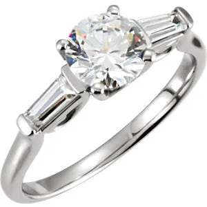 Continuum Sterling Silver 1/4 CTW Diamond Sculptural-Inspired Engagement Ring