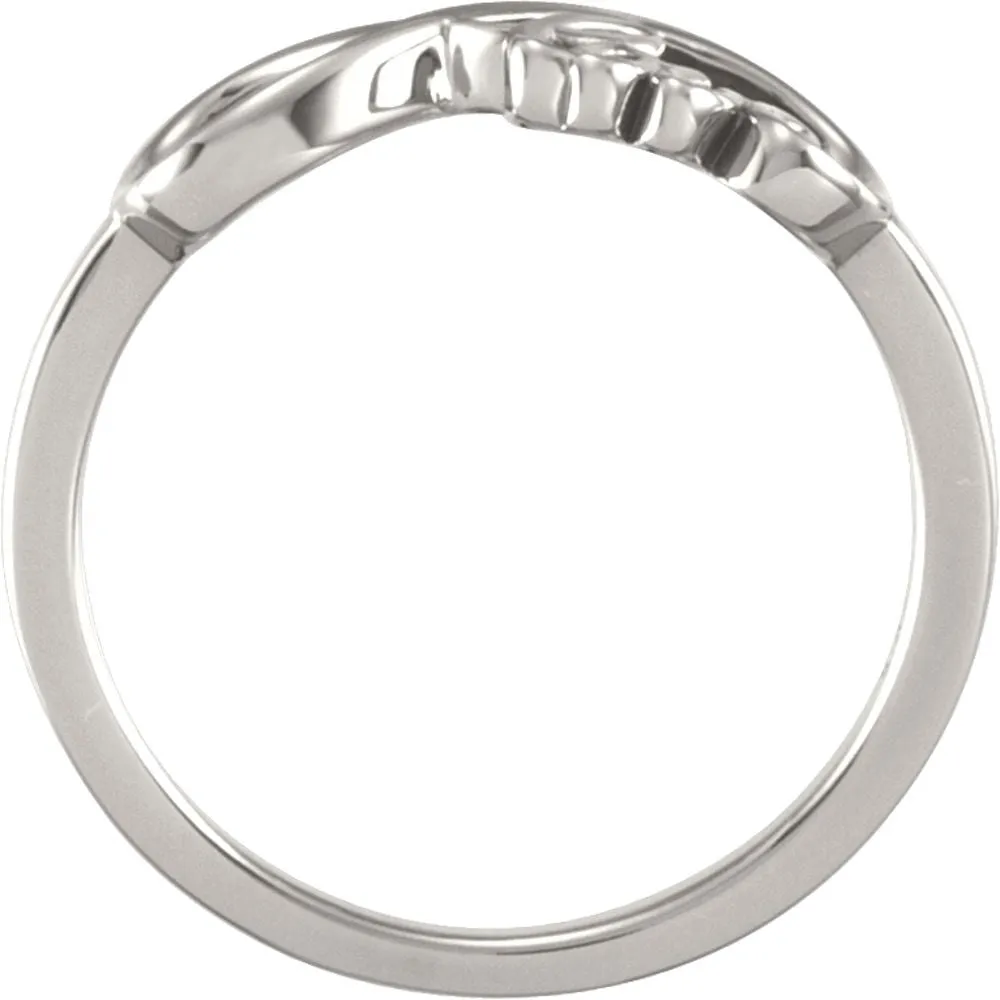 Continuum Sterling Silver Love Infinity-Inspired Ring, Size 7