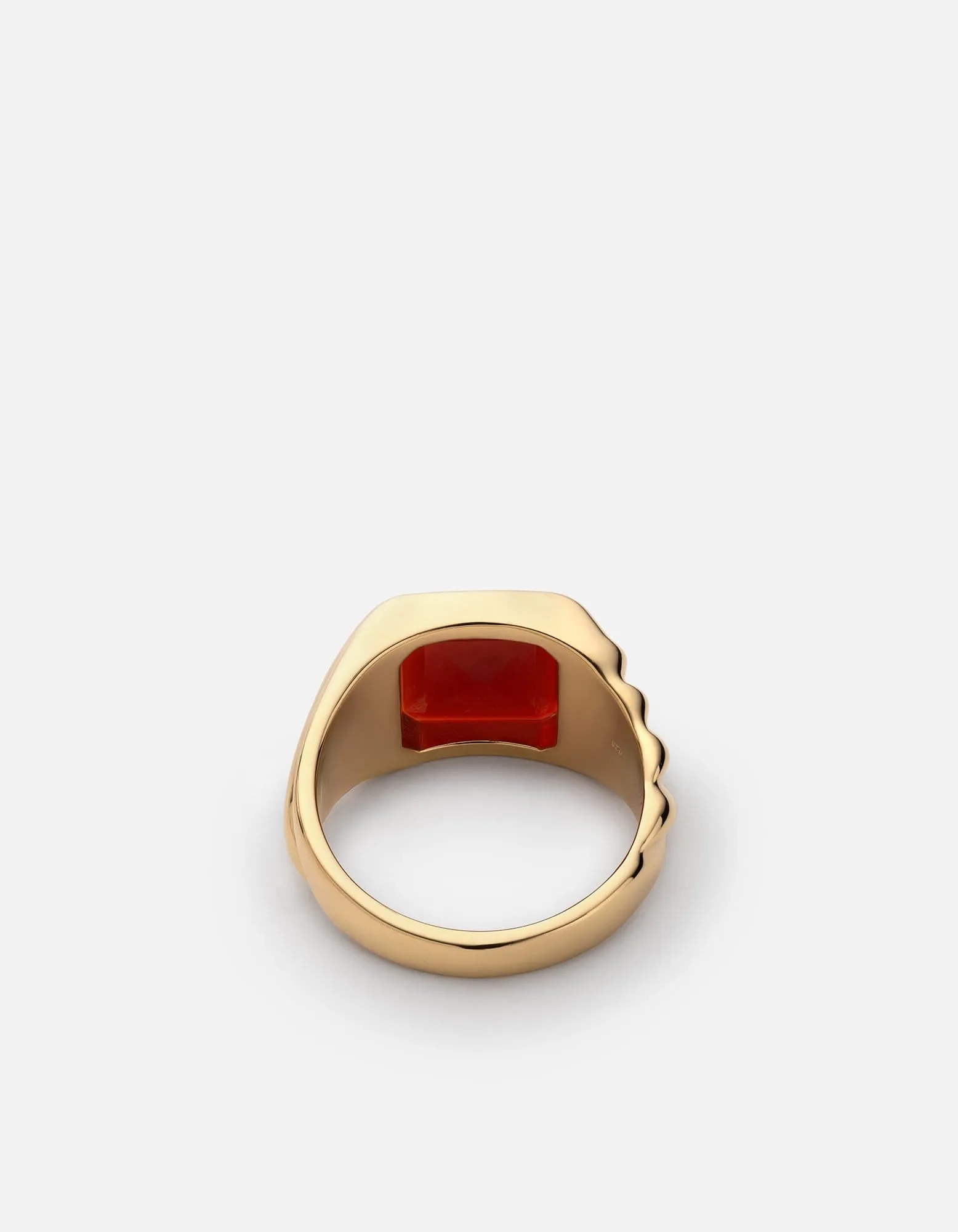 Copal Agate Ring, Gold Vermeil