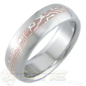 Copper and Silver Mokume
