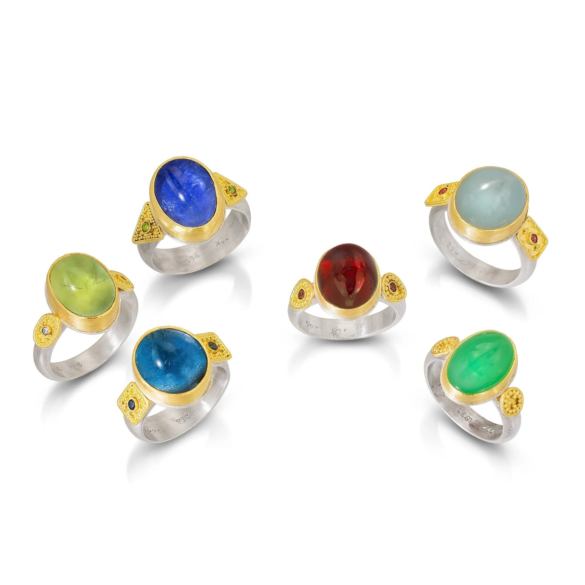 Crete Rings - Gaia  Prehnite Ring