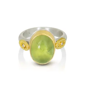Crete Rings - Gaia  Prehnite Ring
