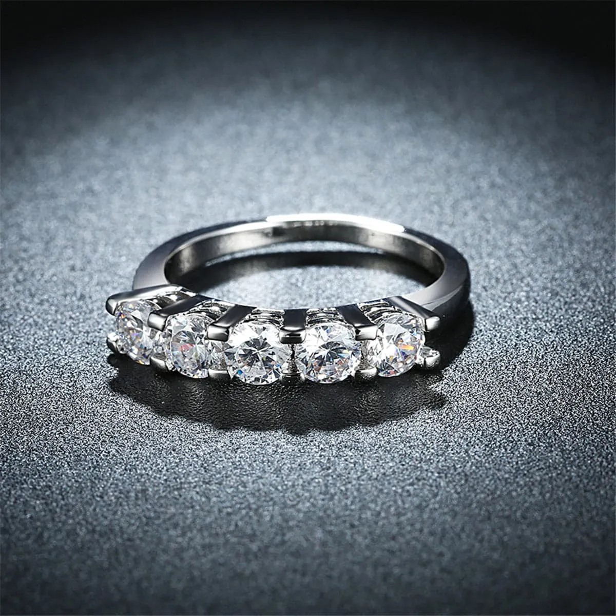 Crystal & Silver-Plated Linking Ring