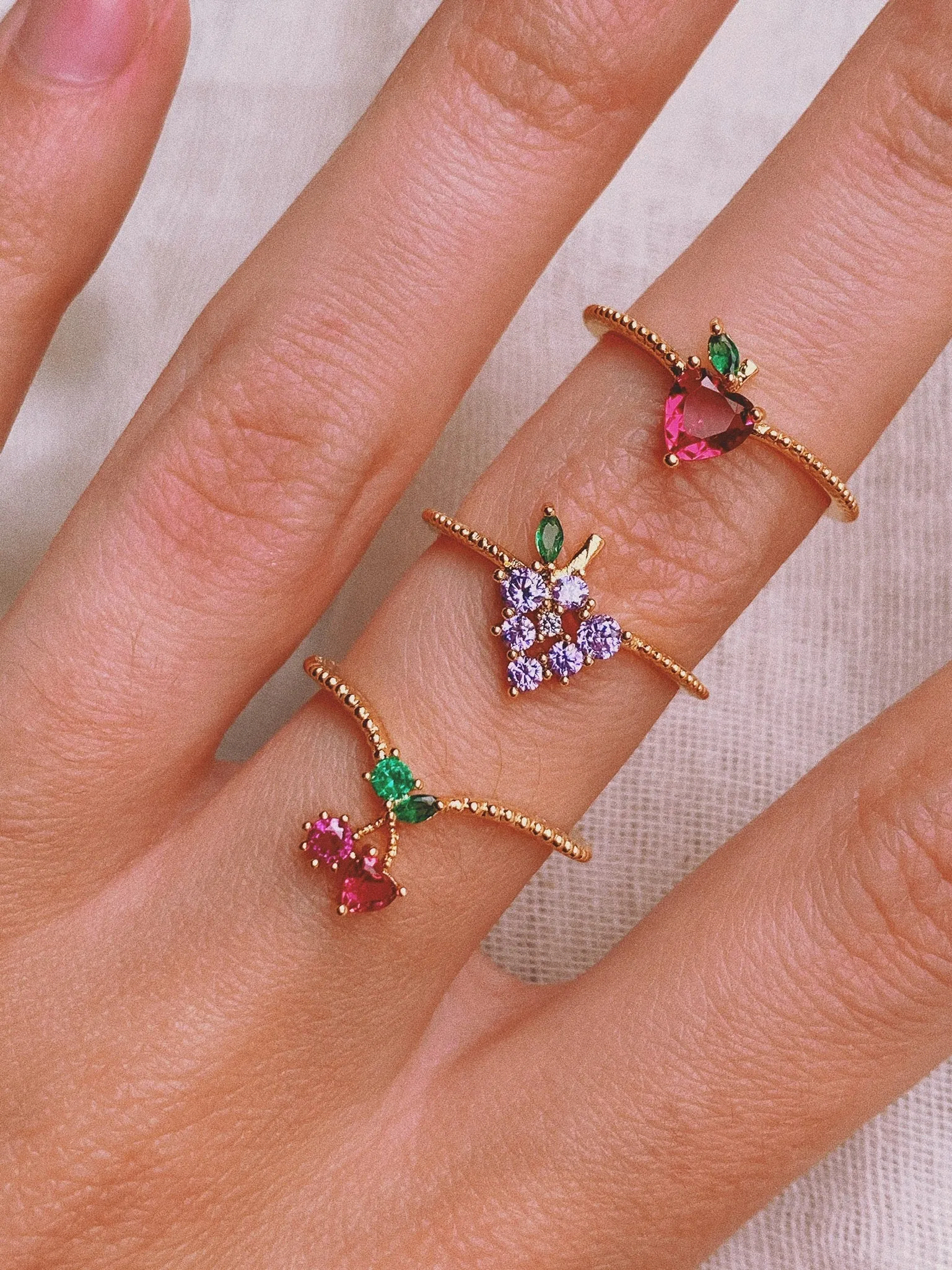 CRYSTAL FRUIT Rings