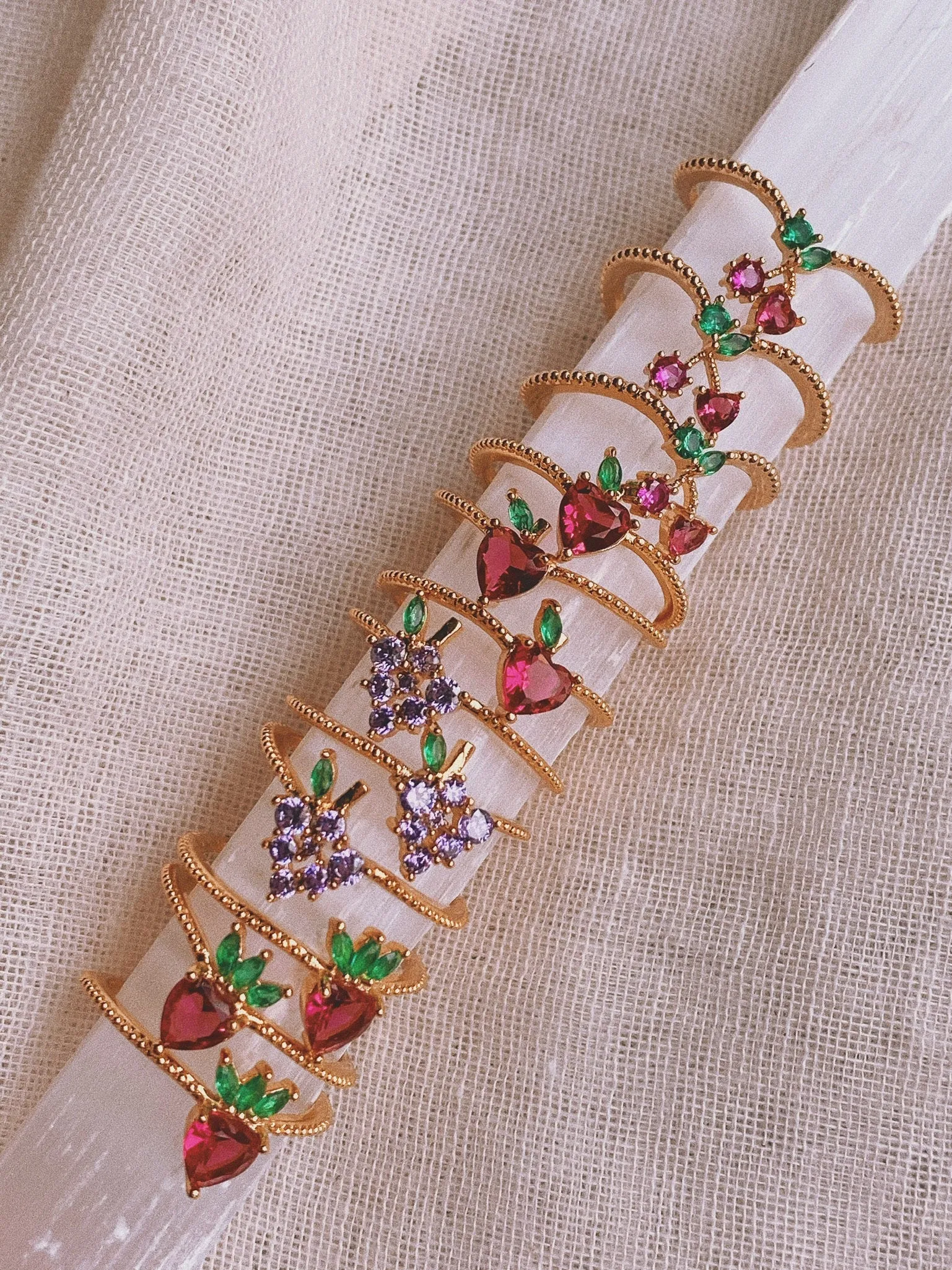 CRYSTAL FRUIT Rings
