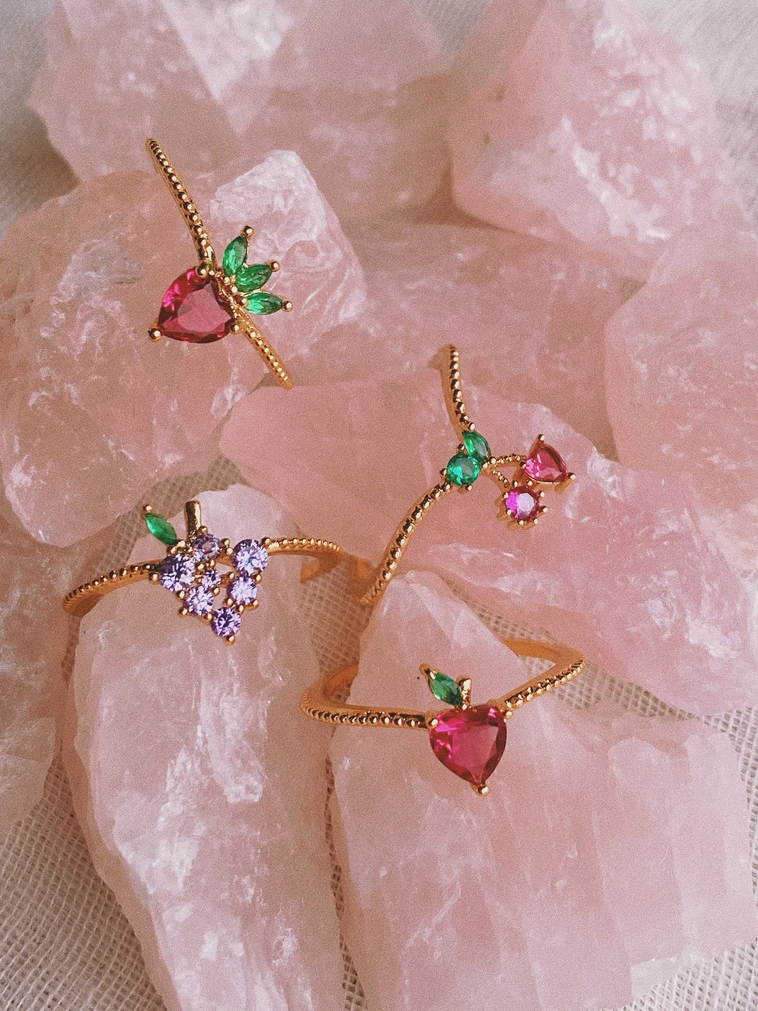 CRYSTAL FRUIT Rings