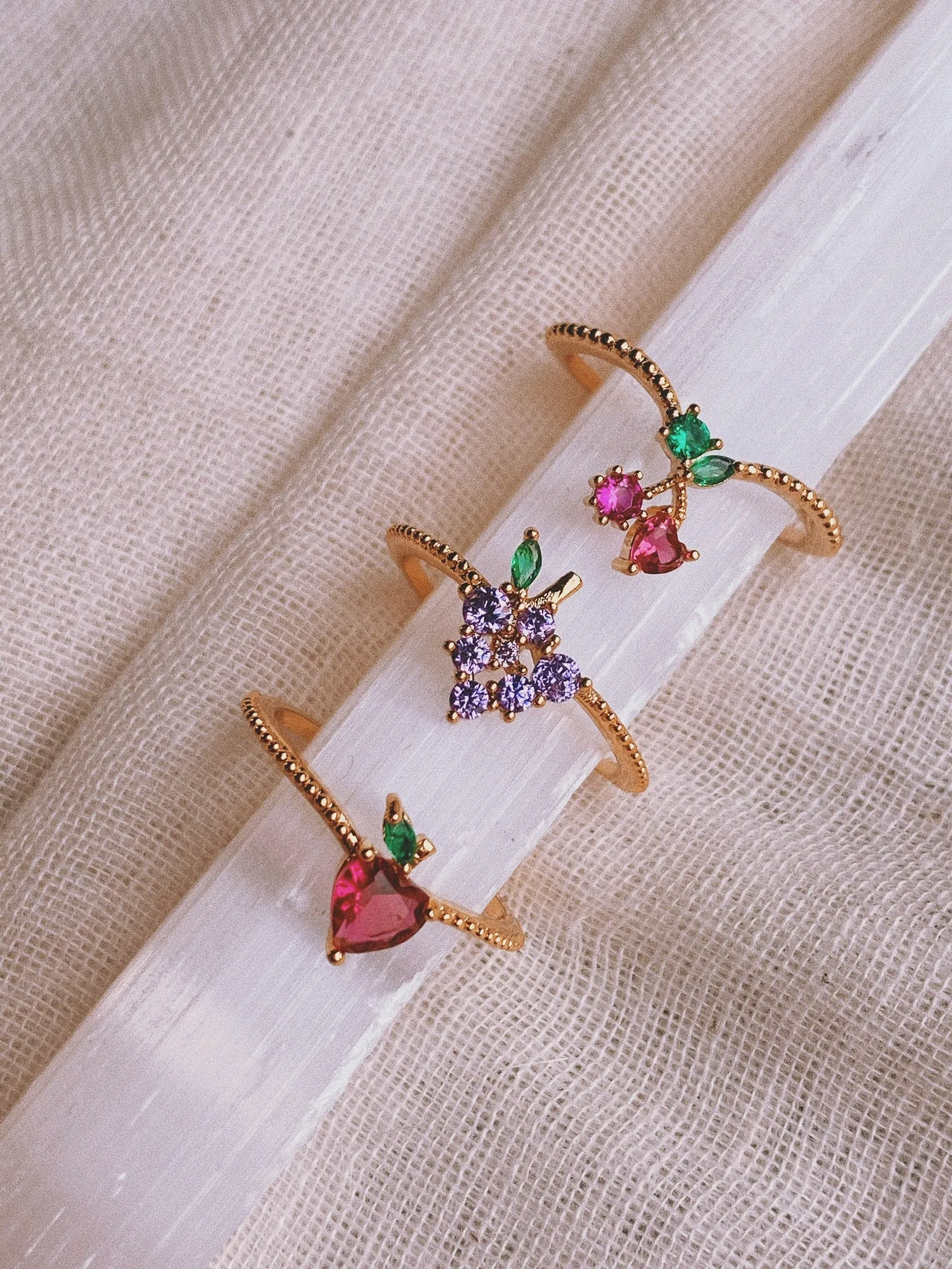 CRYSTAL FRUIT Rings