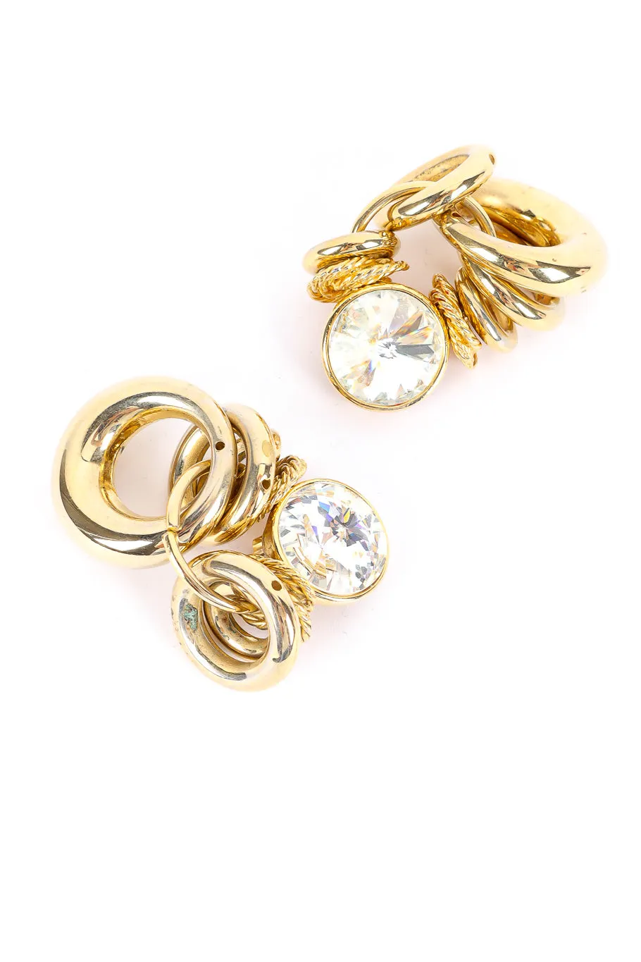 Crystal Loop Cluster Earrings