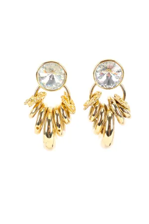 Crystal Loop Cluster Earrings